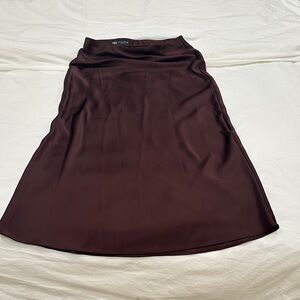 Zara Dark Brown A-Line Skirt